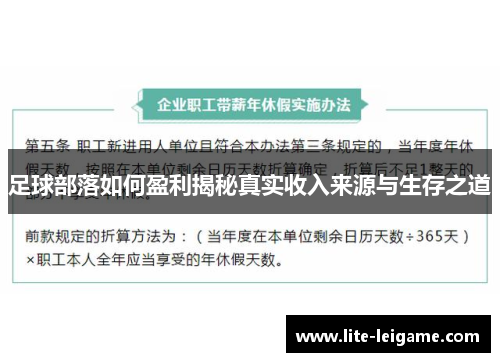 足球部落如何盈利揭秘真实收入来源与生存之道 足球部落如何盈利揭秘真实收入来源与生存之道